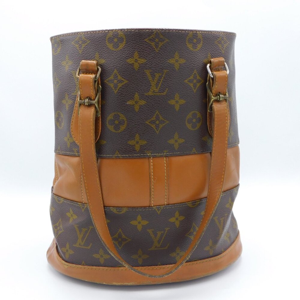 Louis Vuitton Vintage Bucket Bag | Medium | Leather Trim & Handles | Fair Cond - Picture 9 of 16